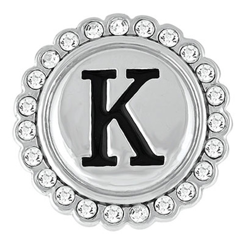 Bling Letter "K" Fashion Snap by Ginger Snaps