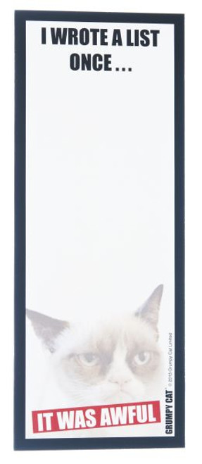 Grumpy Cat Memo Pads - I Wrote A List Once