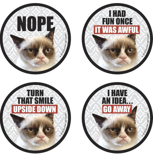 Grumpy Cat Coasters - Set of 4
