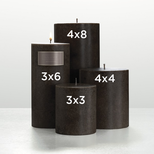 Woodfire 3 x 6 Round Pillar Illume Candle
