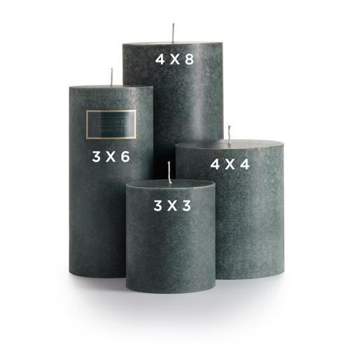 Santal Fig 4 x 8 Round Pillar Illume Candle