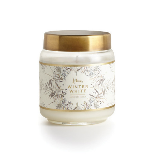 *Winter White Lidded Jar Illume Candle