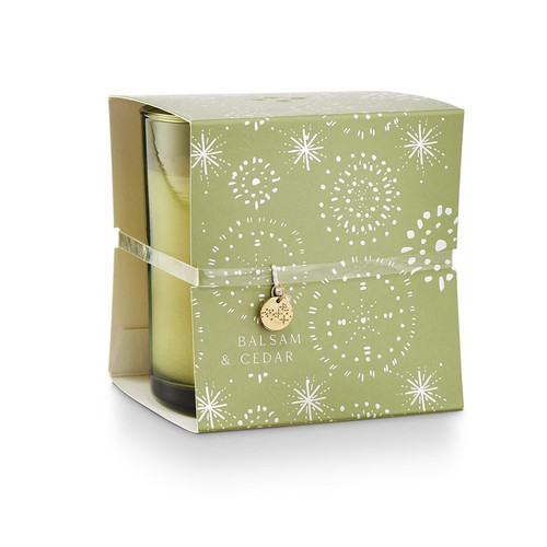 Balsam & Cedar Wrapped Glass Illume Candle