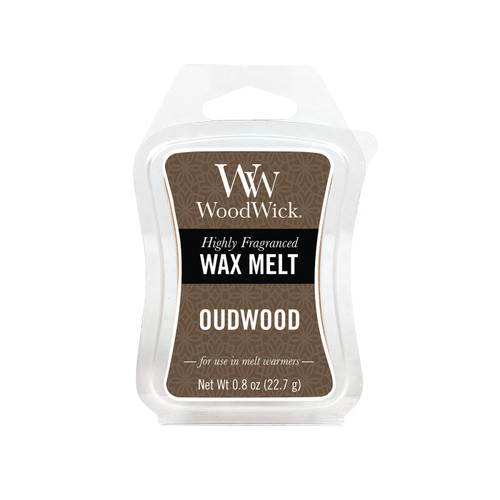 WoodWick Candles Oudwood 0.8 oz. Mini Hourglass Wax Melt