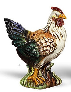 Hen Mignon Colored 7"H by Intrada Italy