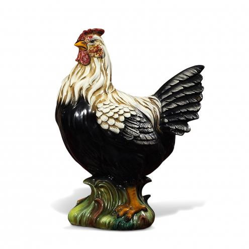 Hen Black & White 16"H by Intrada Italy