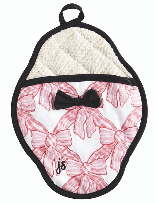 Geranium Pink and White Polka Dot Oven Mitt – Jessie Steele