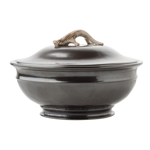Forest Pewter Stoneware Soup Tureen by Juliska