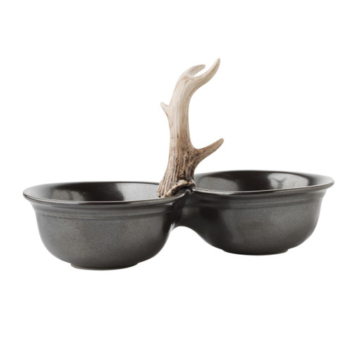 Forest Pewter 2-Bowl Server by Juliska