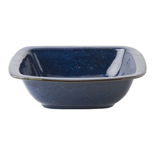 Puro Dappled Cobalt 10.5" Rounded Square Serving Bowl by Jul
