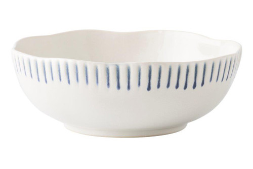 Wanderlust Sitio Stripe Indigo Coupe Bowl by Juliska