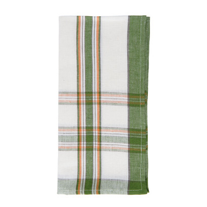 Country Plaid Green Napkin by Juliska
