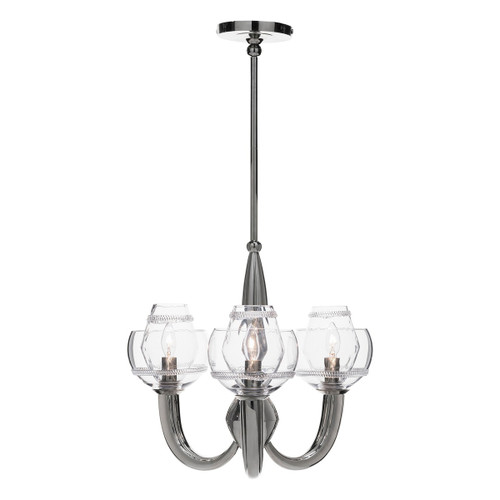 Dean Double Shade on Paris Chandelier in Nickel by Juliska - Special Order