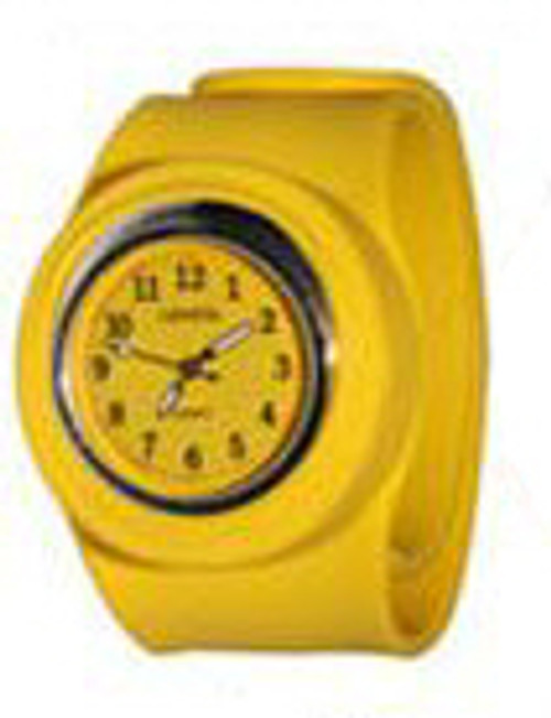 Yellow Wide Border Slap Style Watch