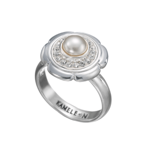 Size 9 Flower Cup Ring - KR022 Kameleon Jewelry {Legacy}