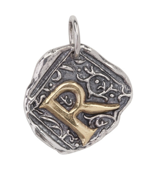 Letter "R" Century Insignia Charm by Waxing Poetic