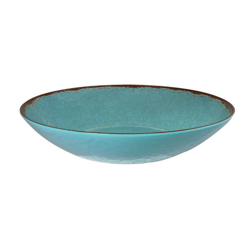 Antiqua Turquoise 11" Oval Serving Bowl by Le Cadeaux