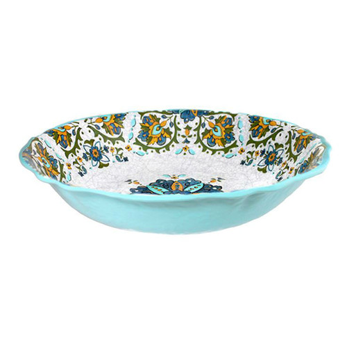 Allegra Turquoise Salad Bowl by Le Cadeaux