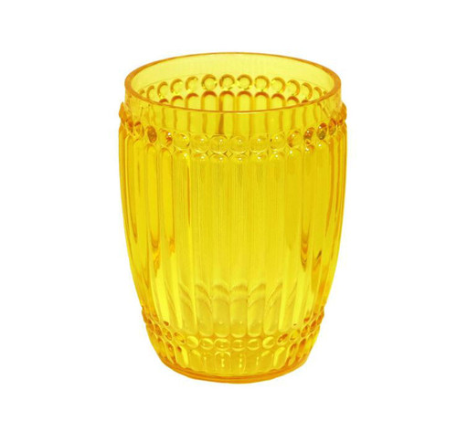 Milano Glassware Yellow Small Tumbler by Le Cadeaux