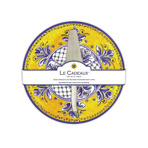 Benidorm Cake Plate With Cake Server by Le Cadeaux