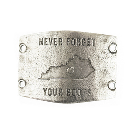 Kentucky: Never Forget Your Roots - Large SILVER Sentiment - Lenny & Eva (Special Order)