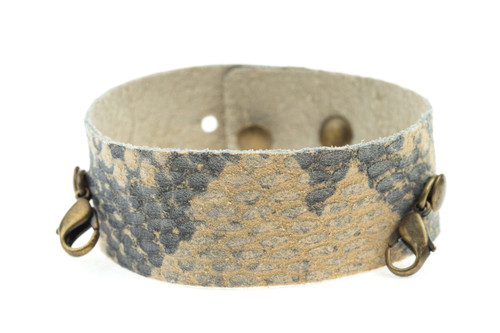 Faded Cobra Thin Cuff - Brass Finish  - Lenny & Eva