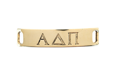 Alpha Delta Pi Refined Greek Sentiment - Antique Gold  - Lenny & Eva