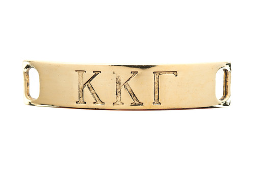 Kappa Kappa Gamma Refined Greek Sentiment - Antique Gold  - Lenny & Eva