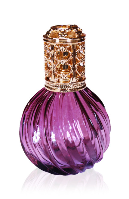 Mini Swirl Amethyst Fragrance Lamp by Isabella