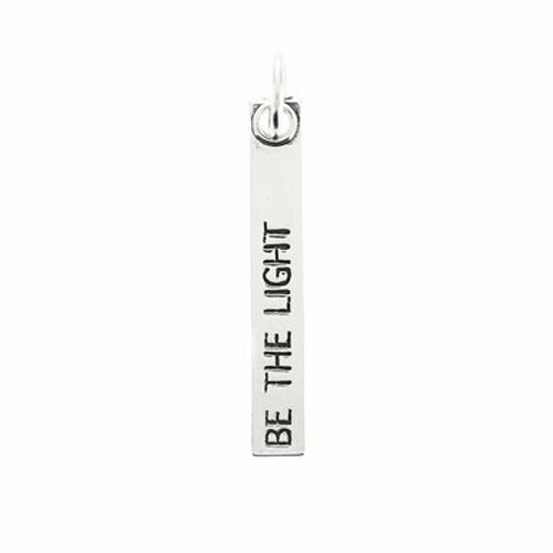 Be The Light Antique White Medium Bar Pendant by Benny & Ezra