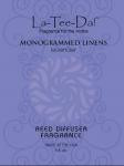 Monogrammed Linens Lavender La Tee Da 8 oz. Reed Diffuser Oil