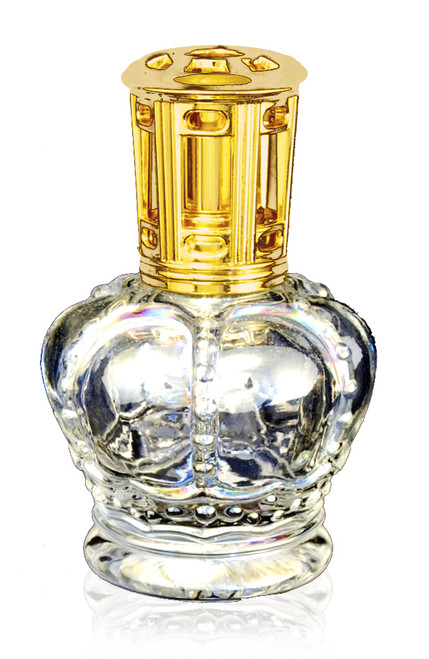 Pearlized Clear Crown Mini Fragrance Lamp by Isabella