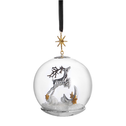 Available November - Reindeer Snowglobe Ornament by Michael Aram