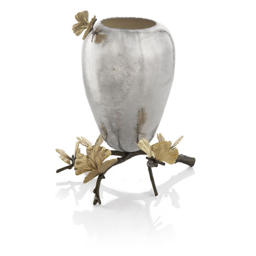 Butterfly Ginkgo Medium Vase by Michael Aram