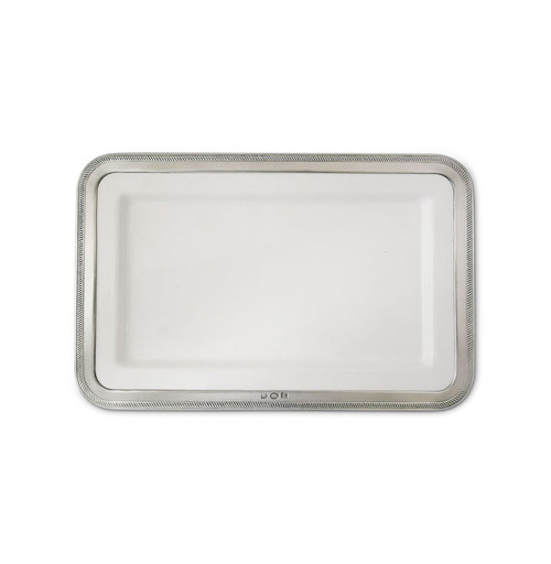 Luisa Medium Rectangular Platter by Match Pewter