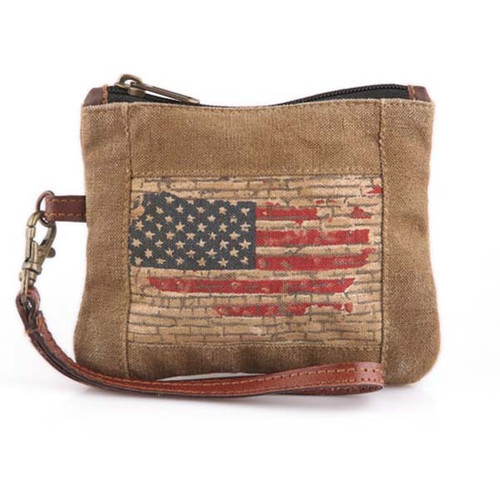 Flag Small Pouch by Mona B