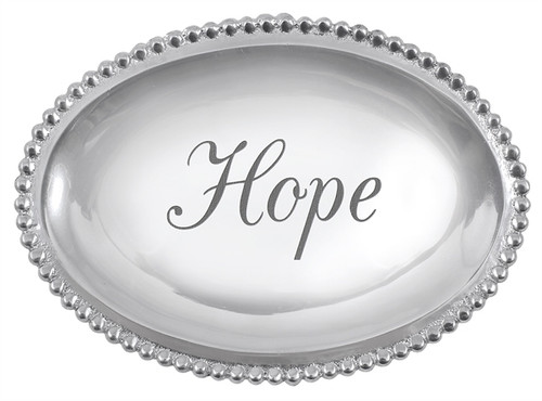 Hope Small Oval Tray by Mariposa - Special Order