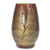 9" Mahogany Esque Polished Vase Candle