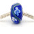 Navy Flower Glass Bead