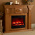 Imperial Electric-Honey Oak-Fireplace by Real Flame
