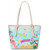 Caribbean Map Small Tote with Zipper by Spartina 449