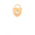 Heart Shield Padlock Charm - Style Spartina 449
