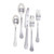Etched Floral Silver Matte Stainless Steel Flatware (20 Piece Set) - GG Collection