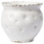 Vietri Rustic Garden Punched White Tall Cachepot