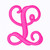 Letter "L"  Pink Monogram by Simply Southern