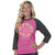 Medium She Will Not Fail Dark Gray and Pink Simply Faithful Long Sleeve Tee by Simply Southern