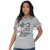Large Coffee Keeps Me Going Until It's Time for Wine Heather Gray Simply Faithful Fitted Tee by Simp