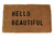 Hello Beautiful Door Mat by Sugarboo Designs