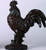 Large Resin Mahogany Rooster - Standing