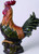 16.5" Ceramic Orange and Green Rooster